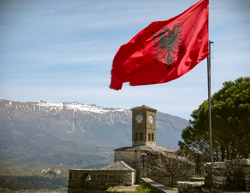 Mappa dei viaggi in Albania