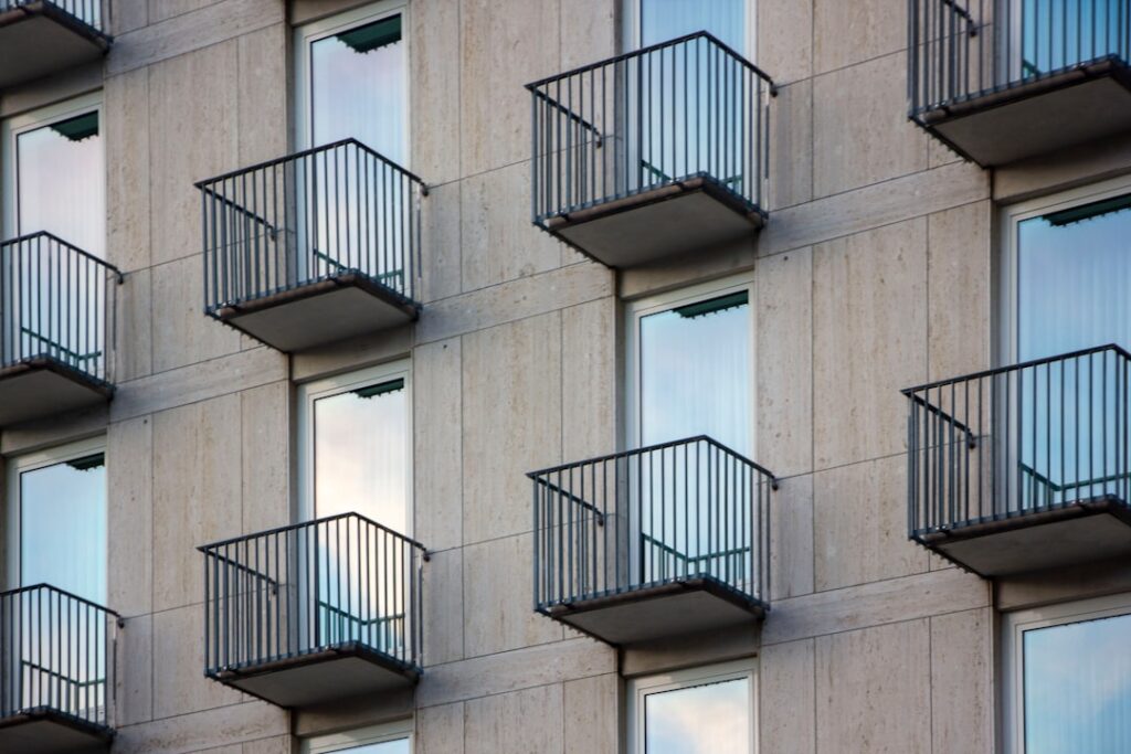 Balcone di un appartamento moderno