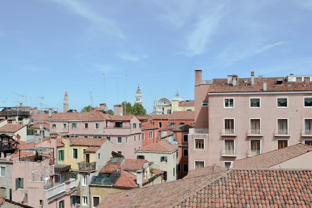 San Giorgio Maggiore bell tower view morning