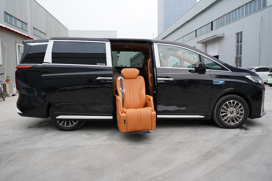 Wheelchair-accessible taxi minivan
