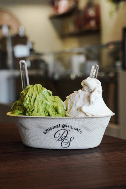 Ambachtelijke gelato bolletjes