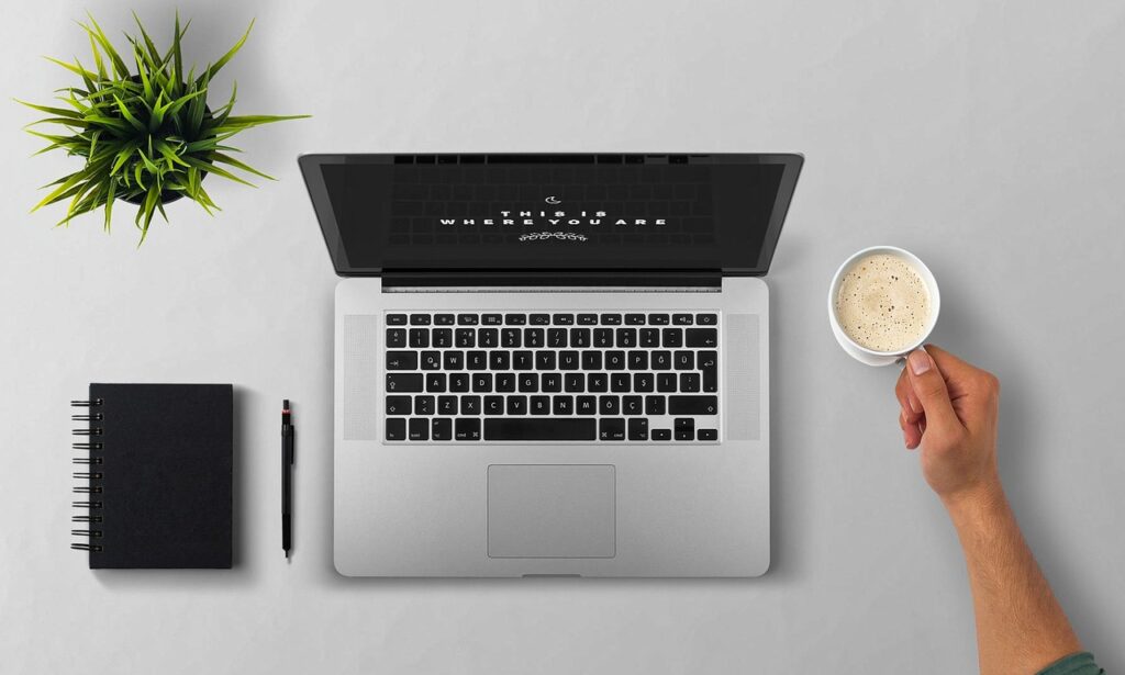Schermo del computer che mostra lo stato online della domanda di visto
