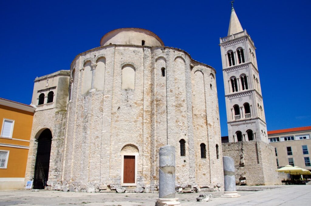 Exterior of the round Church of St. Donatus