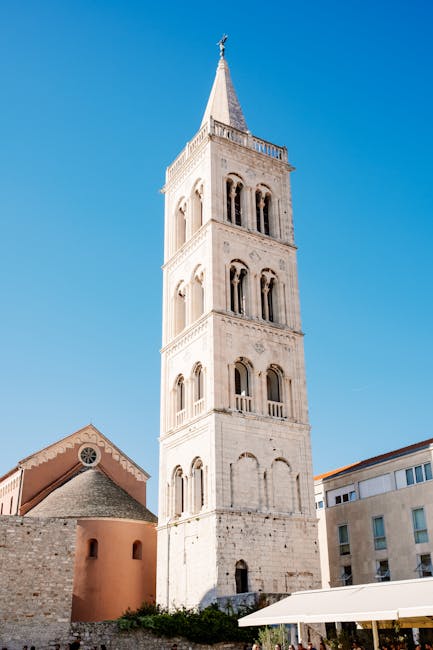 Bell tower view from Zadar Cathedral