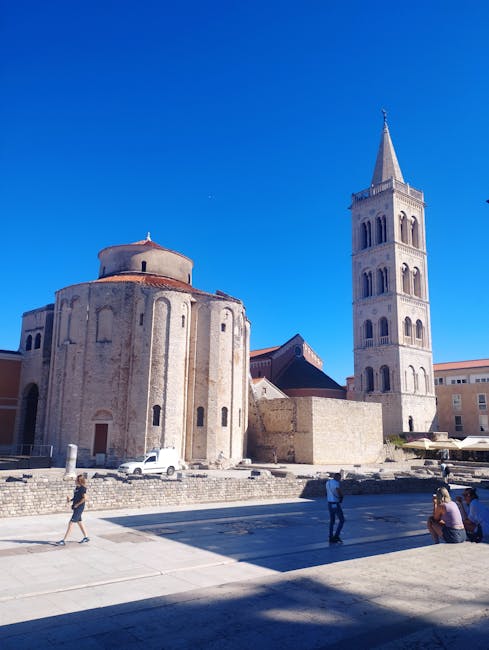 Oud stadsdeel van Zadar bij daglicht