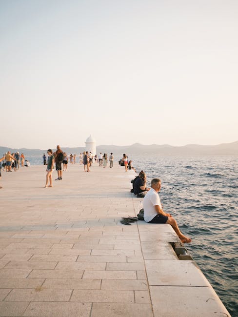 Lungomare di Zadar in autunno