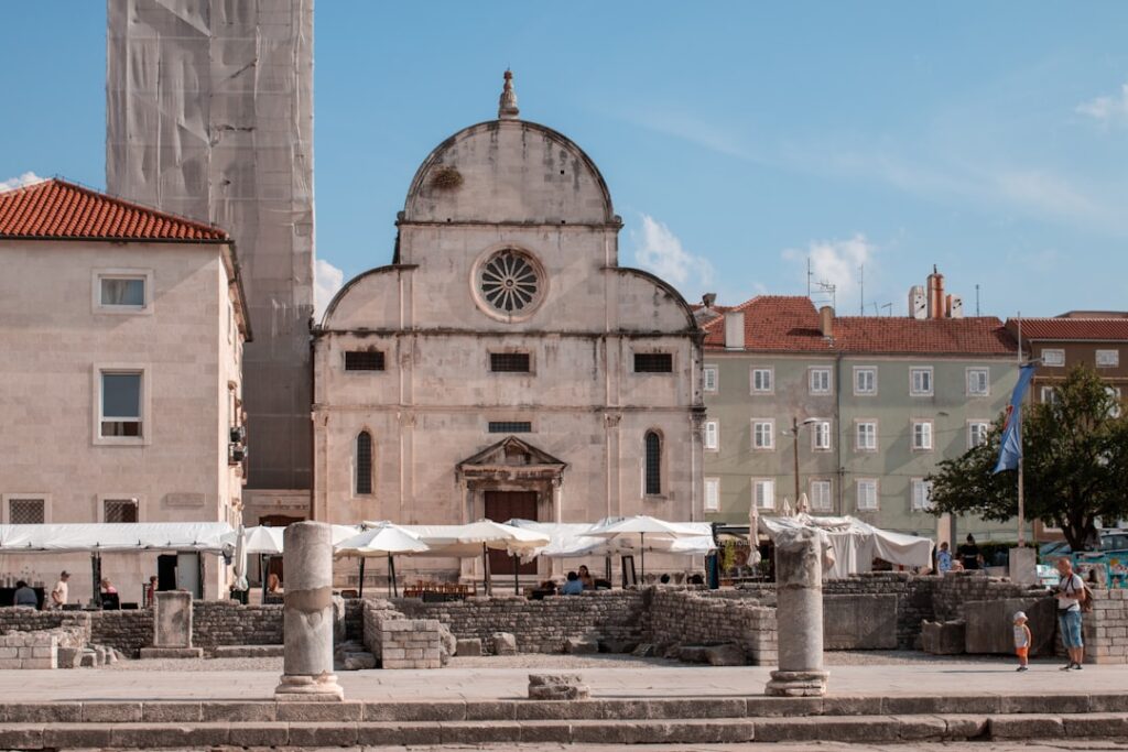 Close view of Roman Forum ruins