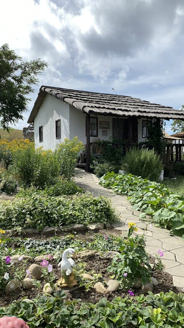 Ethno Houses Plitvice stone cottage garden