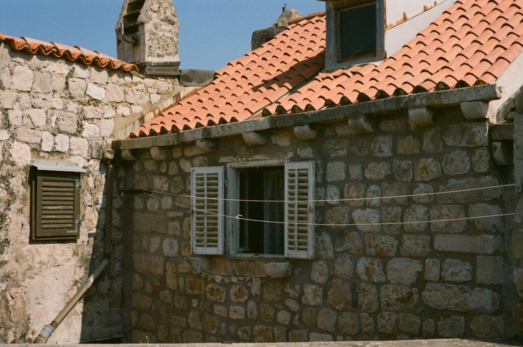 Traditional Croatian guesthouse with stone façade