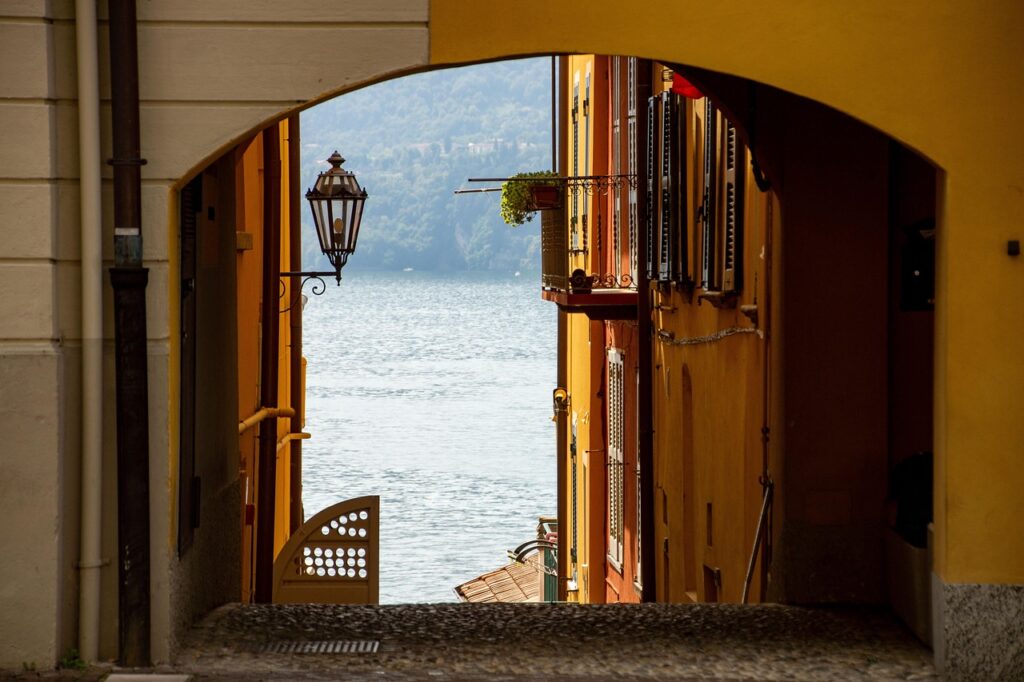 Cycling through Jelsa’s narrow seaside streets