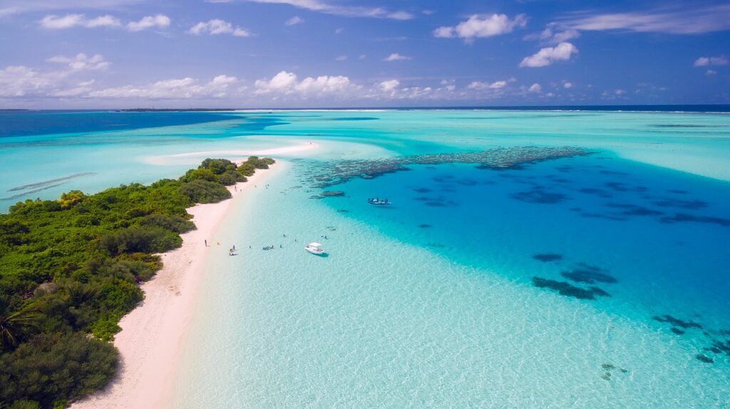 View of the Pakleni Islands’ turquoise water from a boat