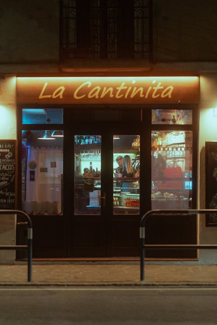 Terrazza serale con locali nel quartiere del Born