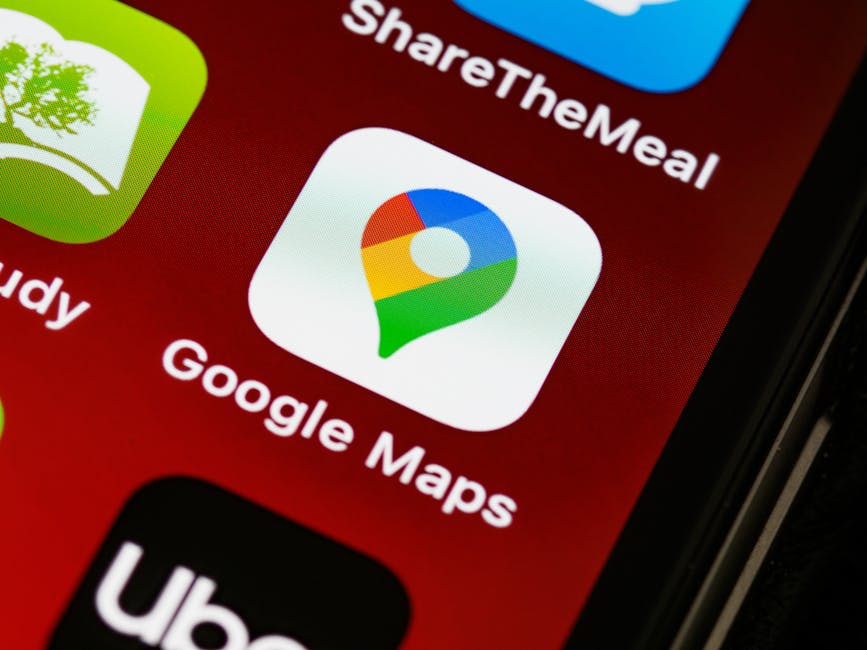 Google Maps restaurant search on a phone