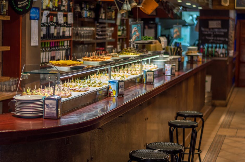 Interior of a small tapas bar, Barceloneta