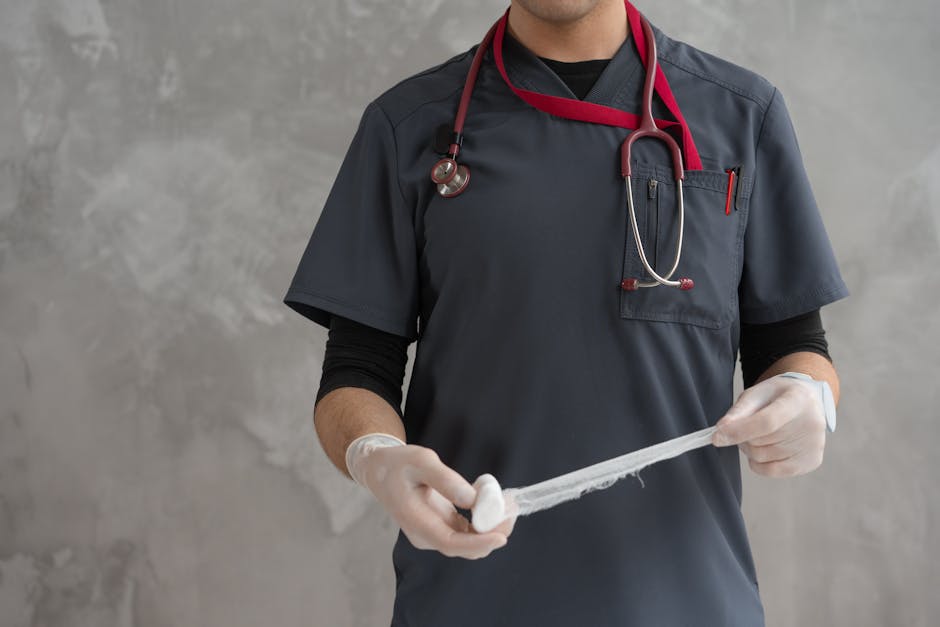 Hands holding a medical emergency card