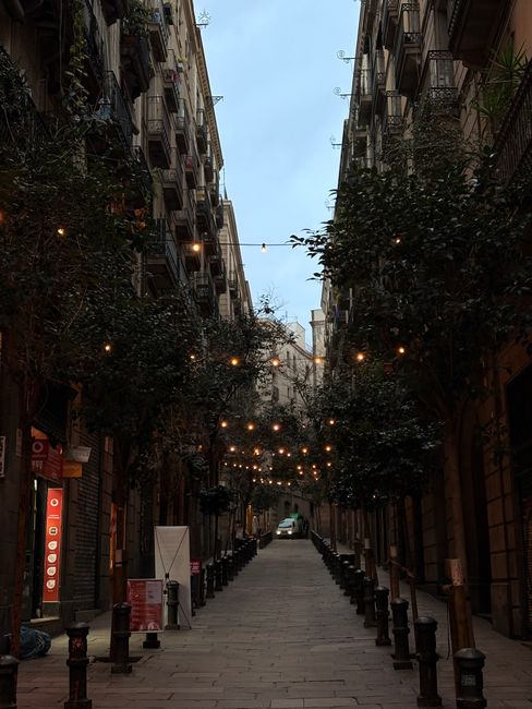 nachtleven en tapasbars in Raval aan Carrer de la Unió