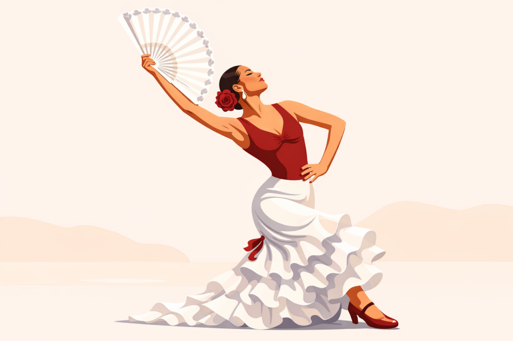 Ballerina di flamenco al Museo del Baile Flamenco