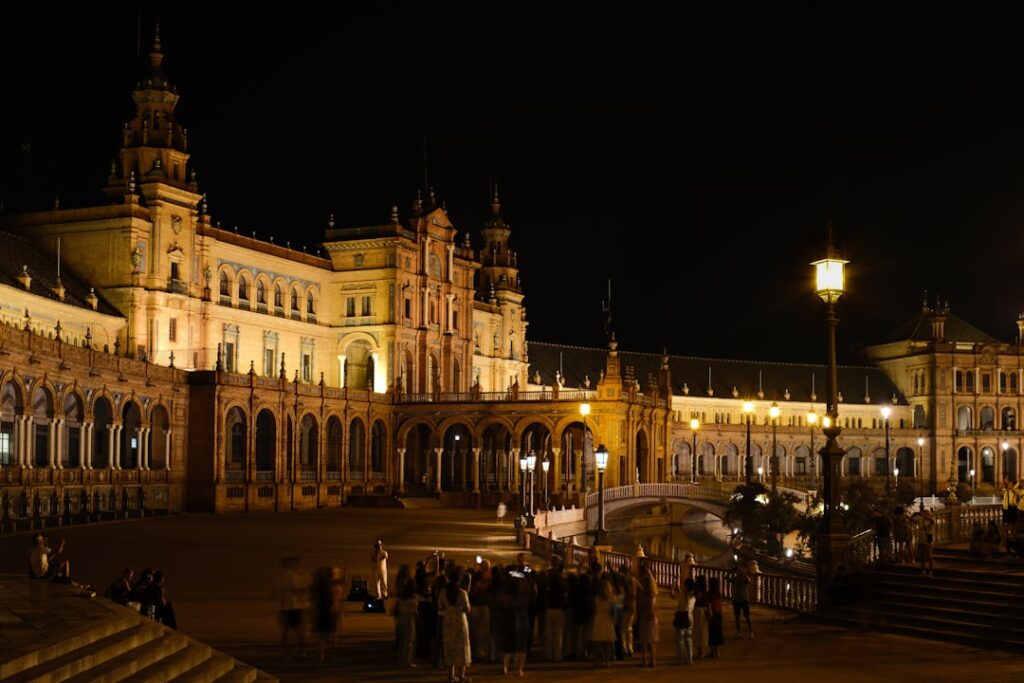 Posto taxi vicino a Puerta de Jerez di sera