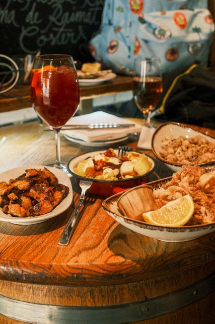 Piatti tradizionali di tapas e sherry