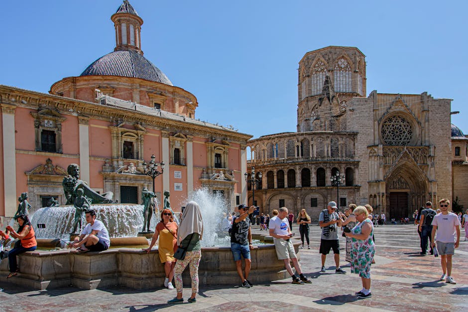 Plaza davanti alla Cattedrale di València