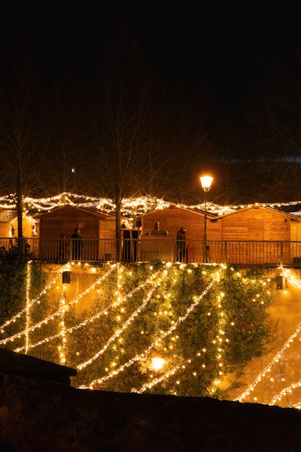Mercatino di Natale illuminato a Valencia