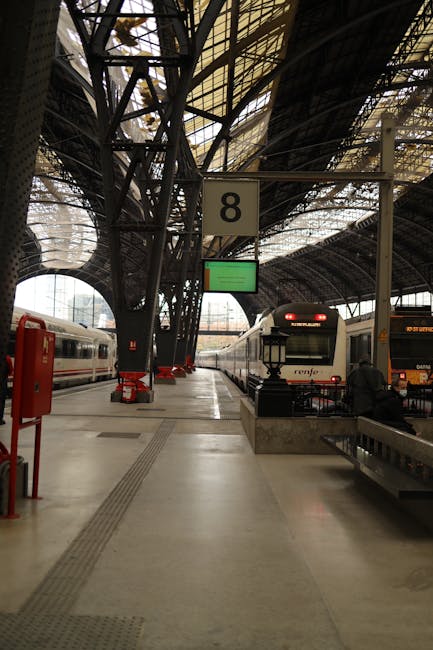 Train platform at Estación de Granada
