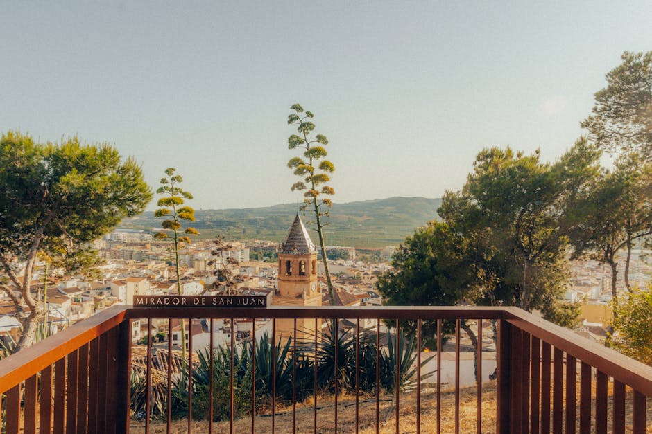 Sunset view over Granada from Mirador de San Nicolás