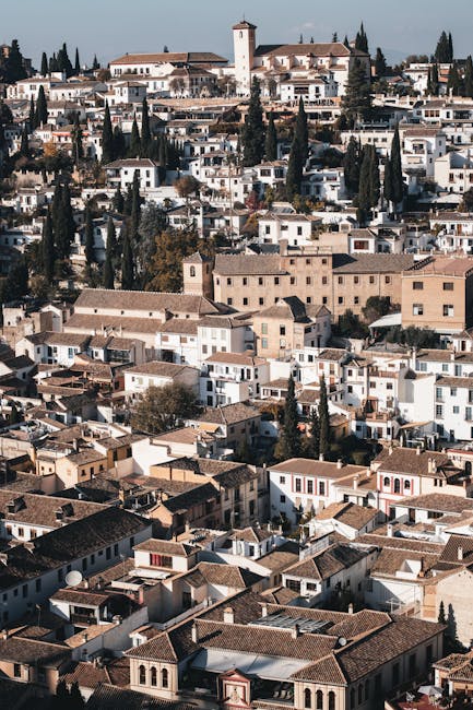 Albaicín Mirador de San Nicolás sunset view with Alhambra