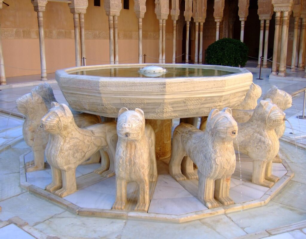 Alhambra courtyards detailed