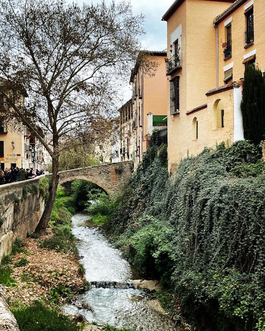 Carrera del Darro lungo il fiume con case antiche