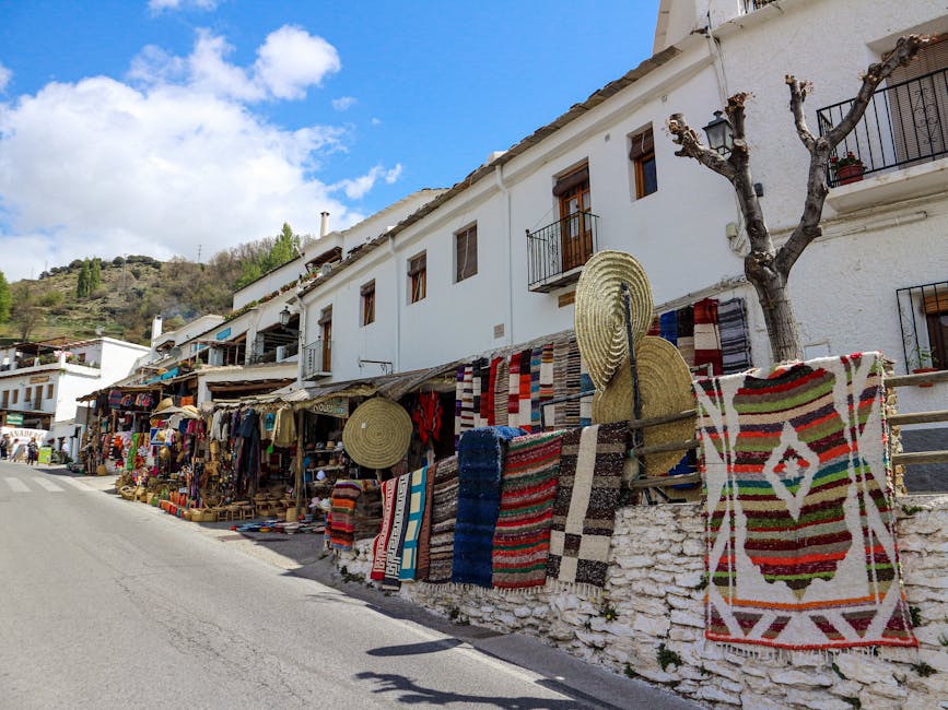 Calle Calderería Nueva artisan shops street scene