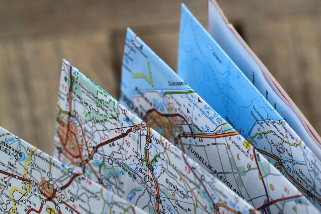 mappa sintetica per itinerario rapido di Granada