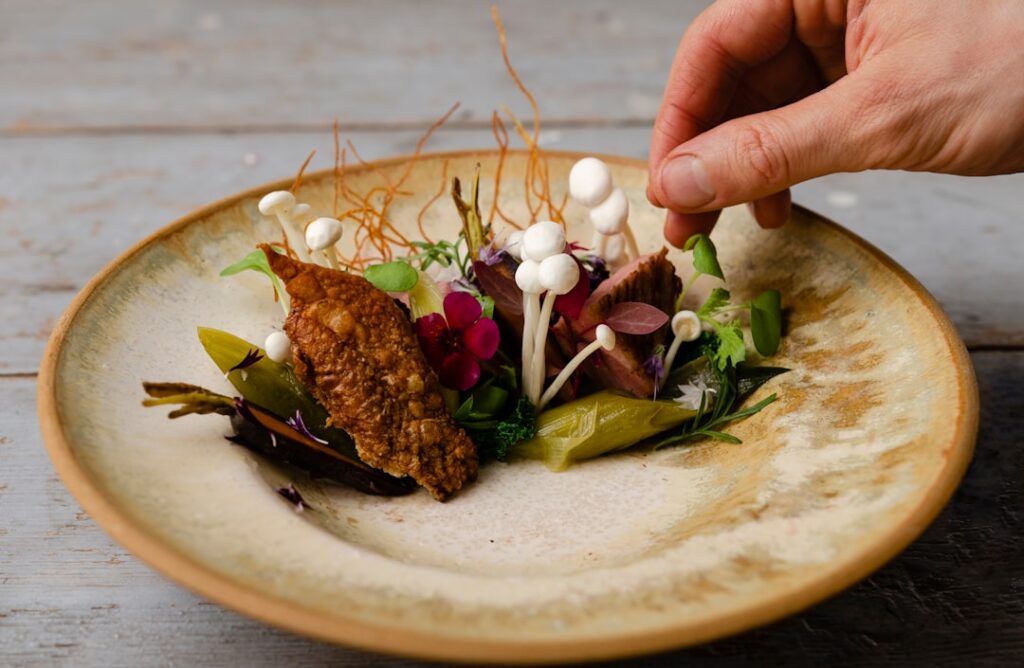 Gourmet paddenstoelengerecht bij El Jardín de las Setas
