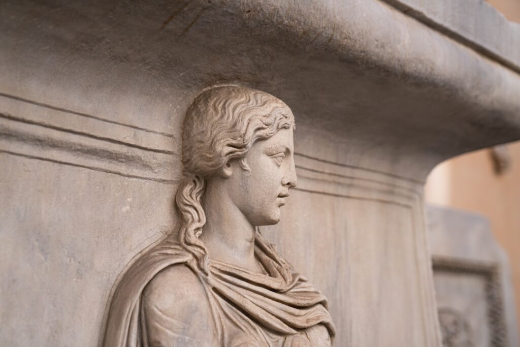 Detailaufnahme des Pórtico de la Gloria