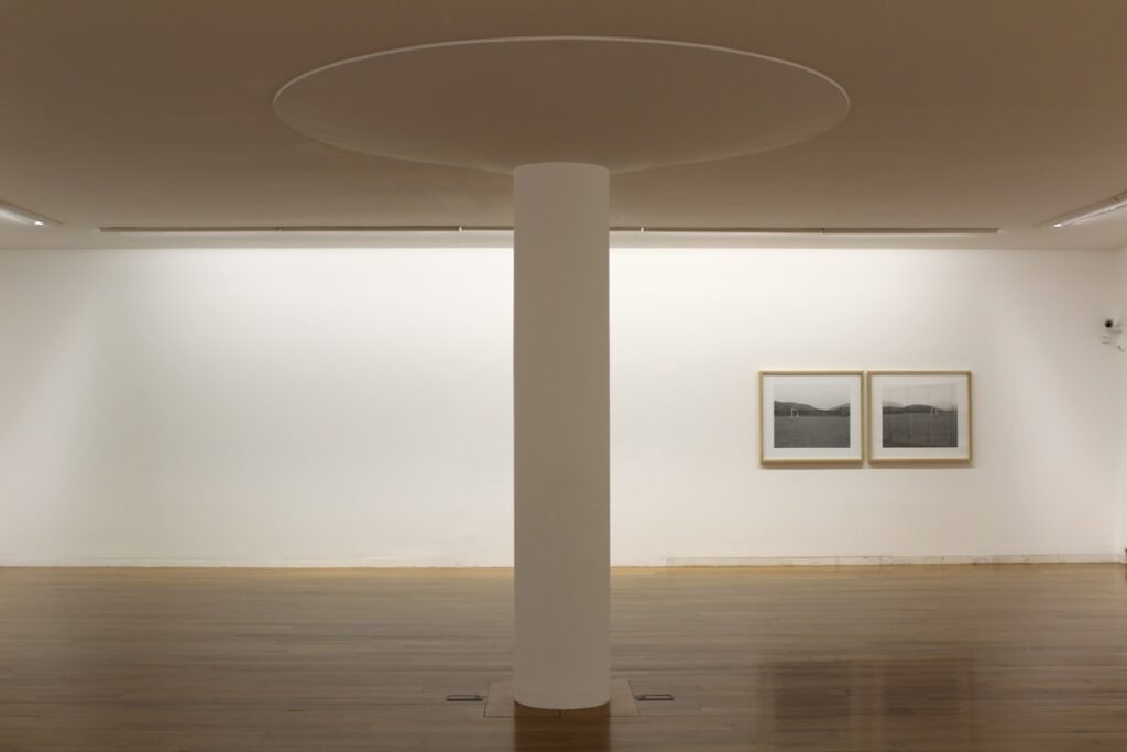 Spacious contemporary art gallery interior at CGAC