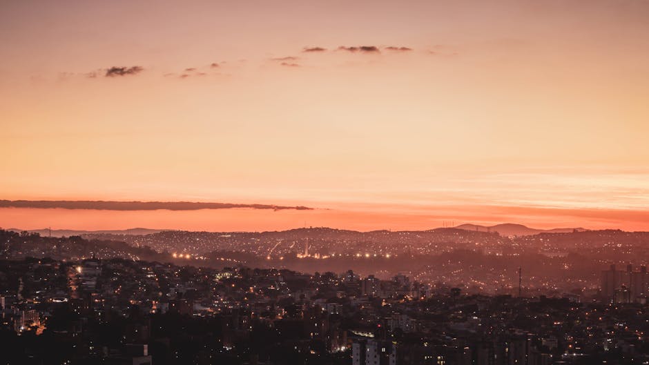 Panoramic sunset view of Toledo from Mirador del Valle