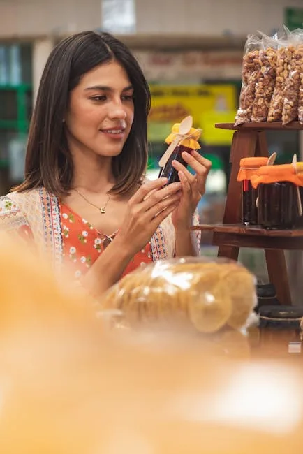 Shelves of plant-based products at Brio organic store