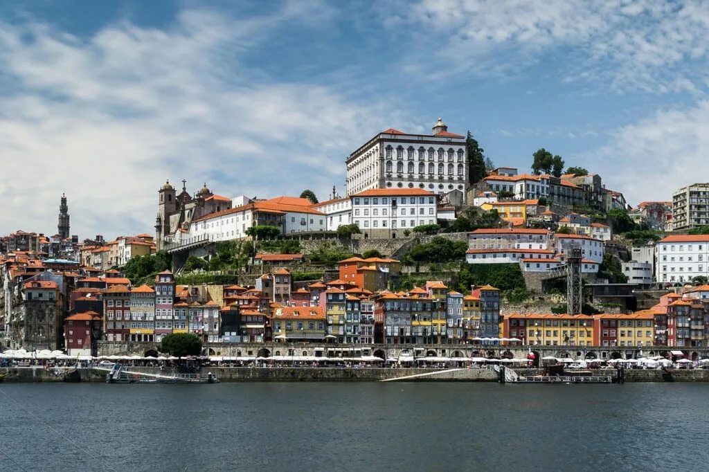 Ribeira riverside view along the Douro in Porto