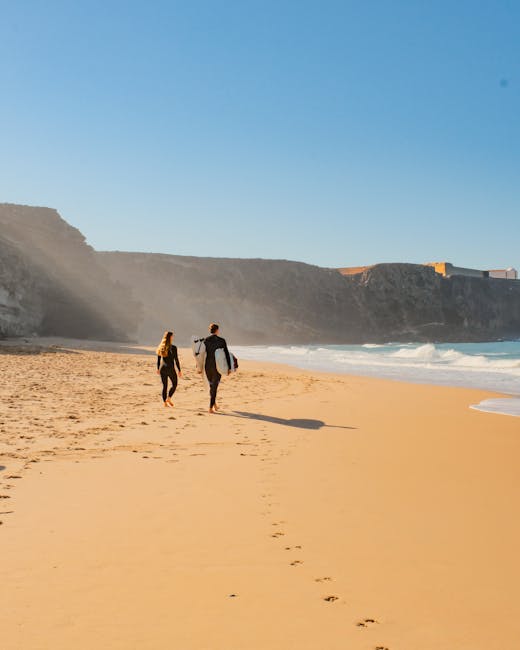 Praia do Tonel — surferzy i fale