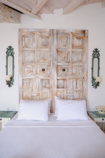 Rustieke slaapkamer met houten balken in Vila Monte Farm House