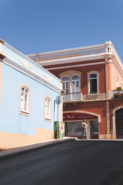 Historisches Zentrum von Faro mit Besuchern