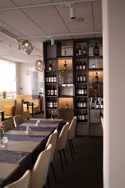 interno moderno del Goya Restaurant & Wine Bar