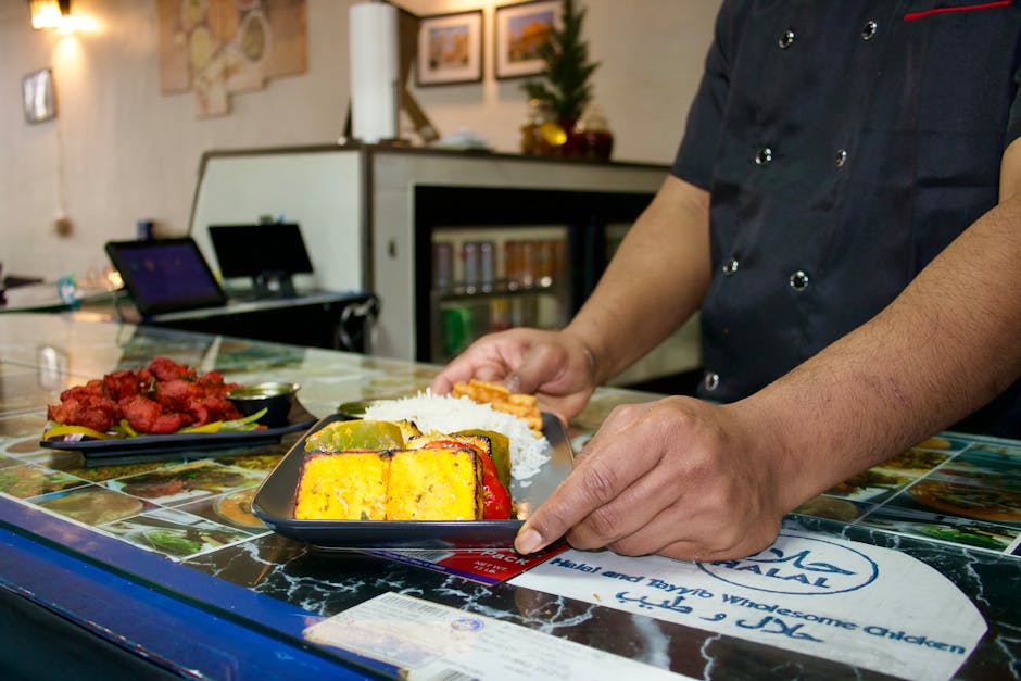 Interior of an Indian halal‑friendly restaurant in Funchal