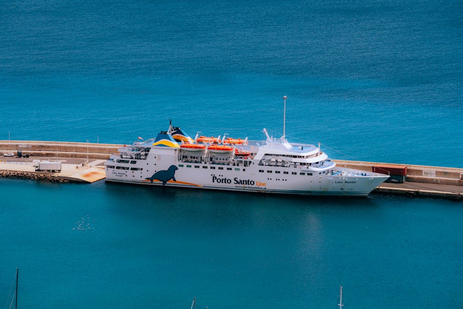 Porto Santo ferry approaching harbour