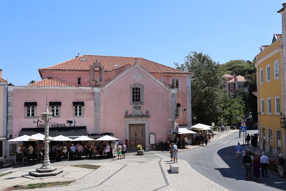 Praça da República in Sintra bij middaglicht