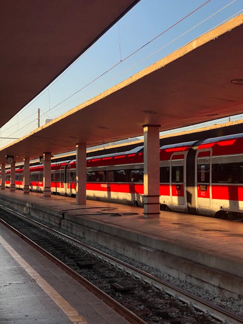 Perron van het treinstation in Coimbra met regionale trein
