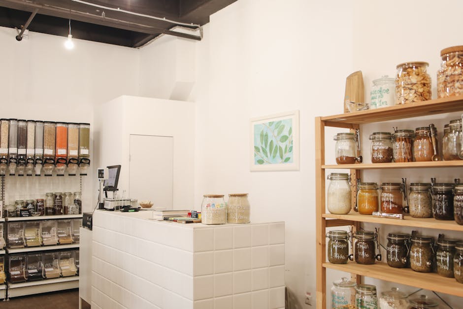Health & Food store gluten-free shelves in Coimbra