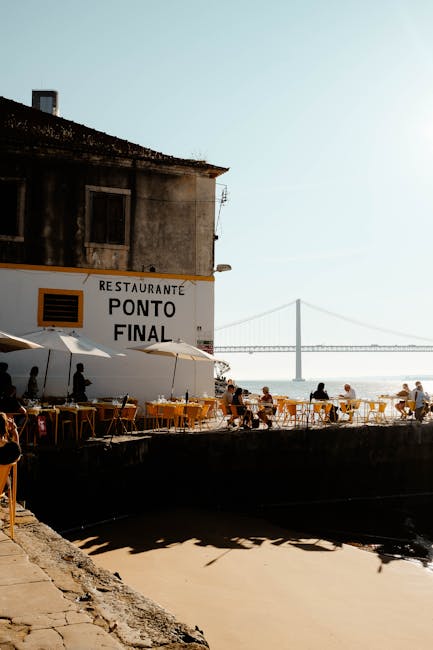 Traditional Portuguese seafood dish at a riverside restaurant