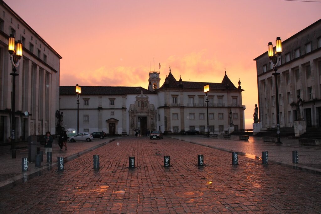 Panoramic terrace restaurant Loggia at the University of Coimbra