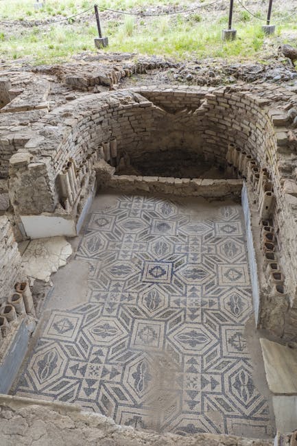 Roman ruins and mosaics at Conímbriga archaeological site